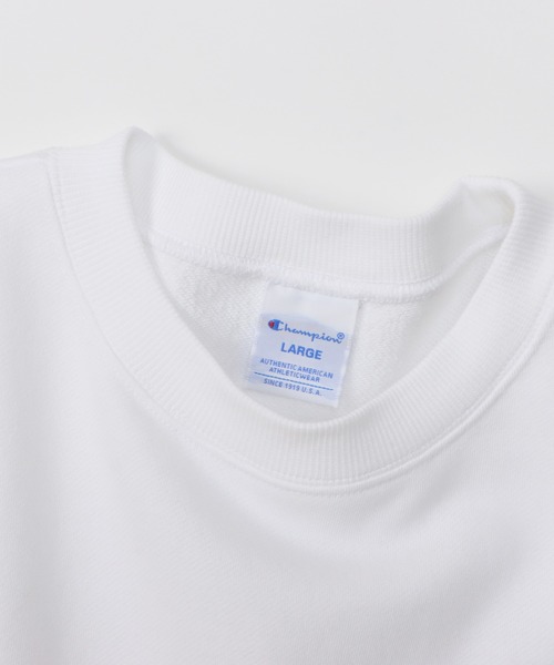 Champion(チャンピオン)の「【Champion/チャンピオン】メンズ ベーシック クルーネックスウェットシャツ(スウェット・メンズ・ネイビー/グレー/ダークブルー/ホワイト/ブラック・X-LARGE/LARGE/MEDIUM/SMALL)」の8枚目の写真