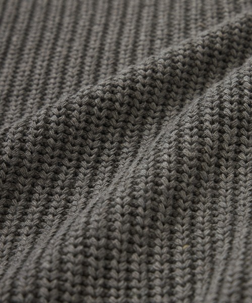 Anchor Smith(アンカー スミス)の「ビッグシルエット畦編みロールネックニット(ニット/セーター・メンズ・ブラック/スミクロ/ブルー・M/L/XL)」の11枚目の写真