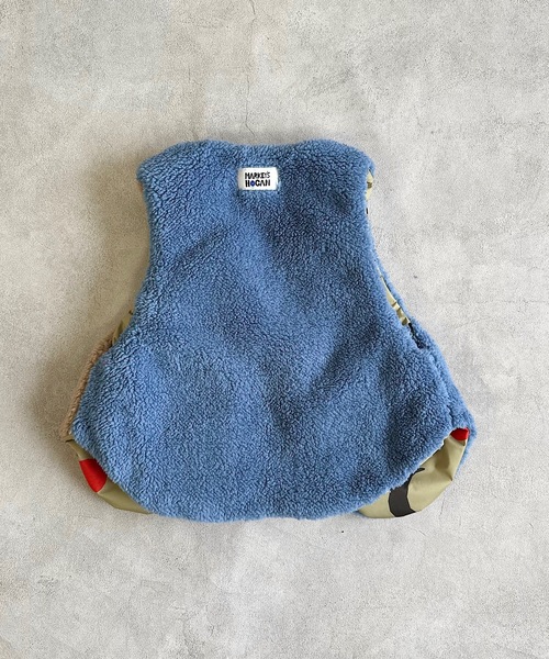 HOGAN RANCH WEAR（ホーガンランチウエア）の「ボアリバーシブルベスト（kids/S～L）（ベスト・キッズ・ピンク/ライトブルー・L/M/S）」の4枚目の写真