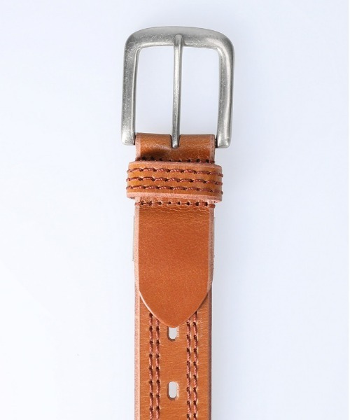 Right-on(ライトオン)の「35mm パンチングベルト(ベルト・メンズ・ライトブラウン/ブラック・フリー)」の4枚目の写真