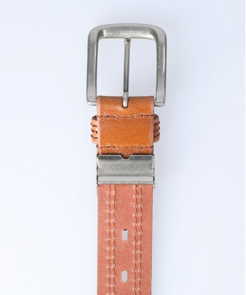 Right-on(ライトオン)の「35mm パンチングベルト(ベルト・メンズ・ライトブラウン/ブラック・フリー)」の5枚目の写真
