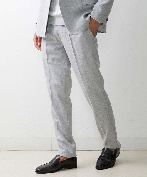 MICHEL KLEIN HOMME (ミッシェルクランオム)の「リラックススラックスパンツ(スラックス・メンズ・ライトグレー/ブラック・MEDIUM/LARGE/X-LARGE)」の12枚目の写真