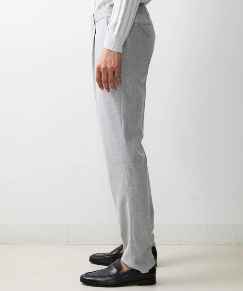 MICHEL KLEIN HOMME (ミッシェルクランオム)の「リラックススラックスパンツ(スラックス・メンズ・ライトグレー/ブラック・MEDIUM/LARGE/X-LARGE)」の15枚目の写真
