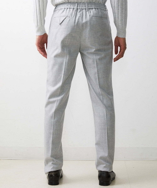 MICHEL KLEIN HOMME (ミッシェルクランオム)の「リラックススラックスパンツ(スラックス・メンズ・ライトグレー/ブラック・MEDIUM/LARGE/X-LARGE)」の16枚目の写真