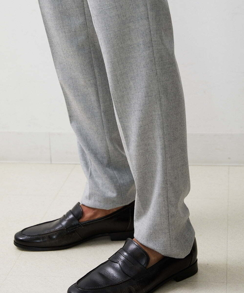 MICHEL KLEIN HOMME (ミッシェルクランオム)の「リラックススラックスパンツ(スラックス・メンズ・ライトグレー/ブラック・MEDIUM/LARGE/X-LARGE)」の8枚目の写真