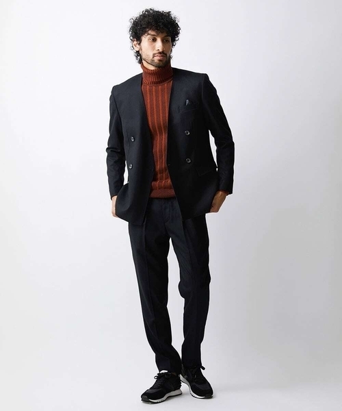 MICHEL KLEIN HOMME (ミッシェルクランオム)の「リラックススラックスパンツ(スラックス・メンズ・ライトグレー/ブラック・MEDIUM/LARGE/X-LARGE)」の5枚目の写真