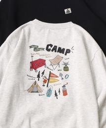 GERRY（ジェリー）の「GERRY/ジェリー オーバーサイズ 裏起毛 バックプリント キャンプ ロゴ ワンポイント刺繍 スウェット/トレーナー レディース メンズ（スウェット・メンズ）」