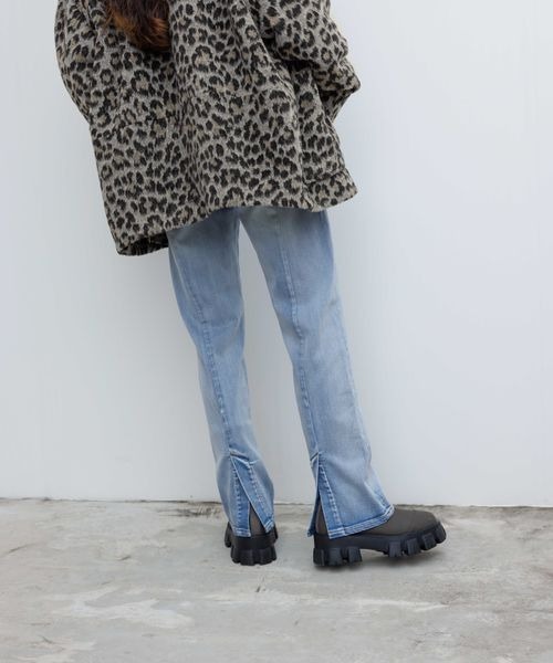 JEANASIS（ジーナシス）の「シルキーシガレットデニムパンツ/985885（デニムパンツ・レディース・ライトブルー/ブラック/ブラック系その他・SMALL/MEDIUM）」の22枚目の写真