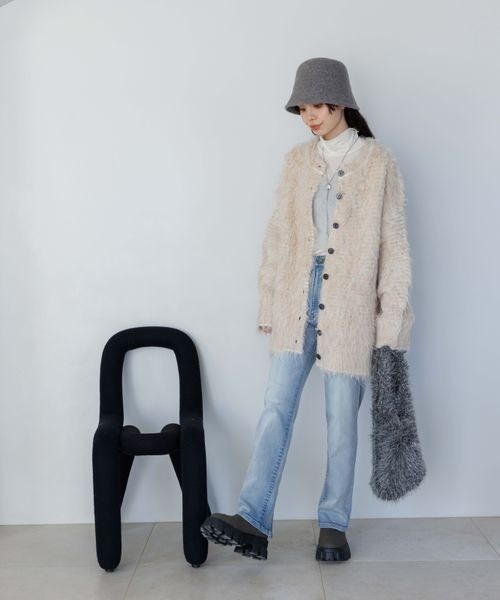 JEANASIS（ジーナシス）の「シルキーシガレットデニムパンツ/985885（デニムパンツ・レディース・ライトブルー/ブラック/ブラック系その他・SMALL/MEDIUM）」の18枚目の写真