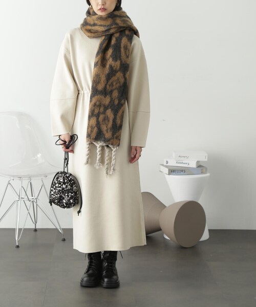 FREE'S MART（フリーズマート）の「ひょう柄ストール（ストール/ショール・レディース・ブラック系その他・ﾌﾘ-）」の8枚目の写真