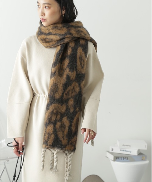 FREE'S MART（フリーズマート）の「ひょう柄ストール（ストール/ショール・レディース・ブラック系その他・ﾌﾘ-）」の4枚目の写真