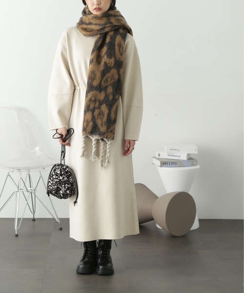 FREE'S MART（フリーズマート）の「ひょう柄ストール（ストール/ショール・レディース・ブラック系その他・ﾌﾘ-）」の5枚目の写真