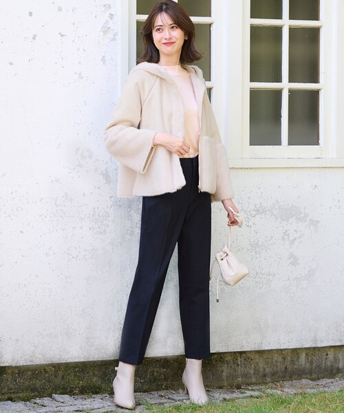 ANY SIS(エニィスィス)の「【洗える】カシミヤブレンドパフ袖 ニット(ニット/セーター・レディース・ピンク系/ブラック系/レッド系/ライトグリーン系/ライトグレー系・2)」の9枚目の写真