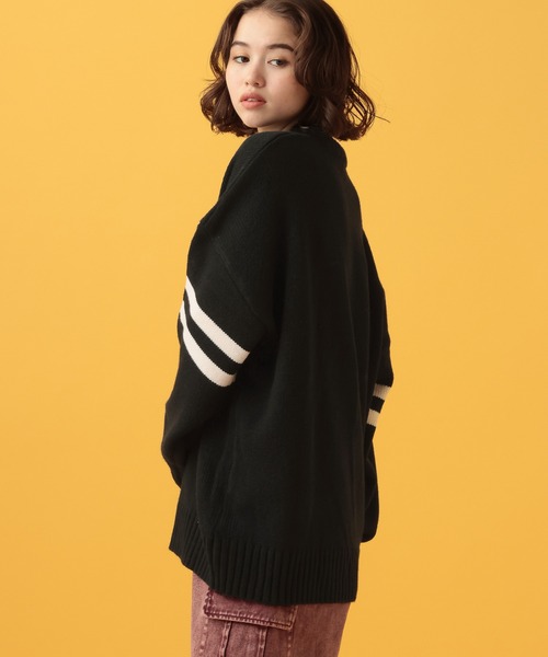 PBLIM（ページボーイリム）の「PAGEBOYLIM/ナンバー26ニット（ニット/セーター・レディース・ブラック/レッド/オフホワイト/ブルー・FREE）」の21枚目の写真