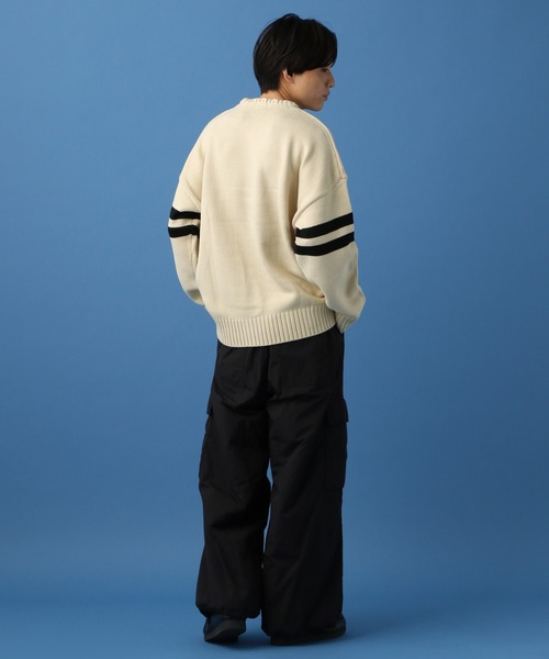 PBLIM（ページボーイリム）の「PAGEBOYLIM/ナンバー26ニット（ニット/セーター・レディース・ブラック/レッド/オフホワイト/ブルー・FREE）」の17枚目の写真