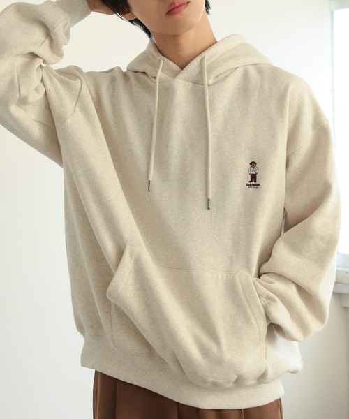 SENSE OF PLACE by URBAN RESEARCH（センスオブプレイスバイアーバンリサーチ）の「『別注』TeddyBear×SENSE OF PLACE　テディベアウラキモウパーカ（パーカー・メンズ・チャコールグレー/オートミール/ブルー/グリーン/レッド・LARGE/MEDIUM）」の2枚目の写真