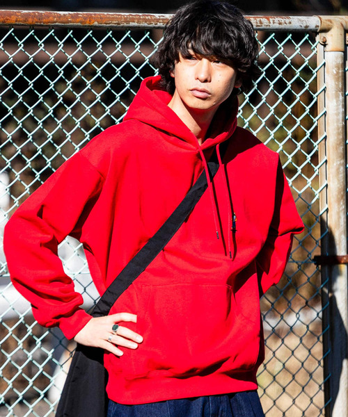 SENSE OF PLACE by URBAN RESEARCH（センスオブプレイスバイアーバンリサーチ）の「『別注』TeddyBear×SENSE OF PLACE　テディベアウラキモウパーカ（パーカー・メンズ・チャコールグレー/オートミール/ブルー/グリーン/レッド・LARGE/MEDIUM）」の9枚目の写真