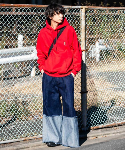 SENSE OF PLACE by URBAN RESEARCH（センスオブプレイスバイアーバンリサーチ）の「『別注』TeddyBear×SENSE OF PLACE　テディベアウラキモウパーカ（パーカー・メンズ・チャコールグレー/オートミール/ブルー/グリーン/レッド・LARGE/MEDIUM）」の10枚目の写真