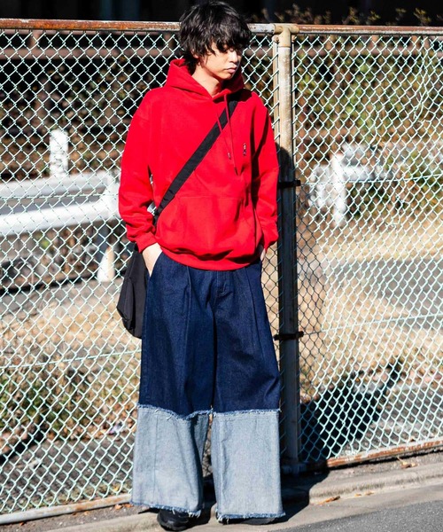 SENSE OF PLACE by URBAN RESEARCH（センスオブプレイスバイアーバンリサーチ）の「『別注』TeddyBear×SENSE OF PLACE　テディベアウラキモウパーカ（パーカー・メンズ・チャコールグレー/オートミール/ブルー/グリーン/レッド・LARGE/MEDIUM）」の11枚目の写真