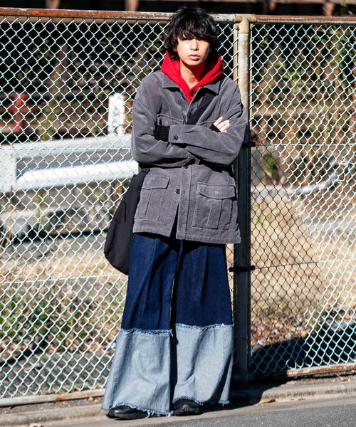 SENSE OF PLACE by URBAN RESEARCH（センスオブプレイスバイアーバンリサーチ）の「『別注』TeddyBear×SENSE OF PLACE　テディベアウラキモウパーカ（パーカー・メンズ・チャコールグレー/オートミール/ブルー/グリーン/レッド・LARGE/MEDIUM）」の12枚目の写真