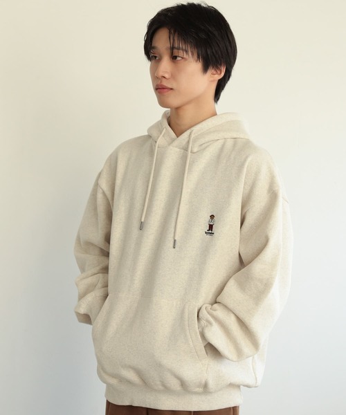 SENSE OF PLACE by URBAN RESEARCH（センスオブプレイスバイアーバンリサーチ）の「『別注』TeddyBear×SENSE OF PLACE　テディベアウラキモウパーカ（パーカー・メンズ・チャコールグレー/オートミール/ブルー/グリーン/レッド・LARGE/MEDIUM）」の15枚目の写真