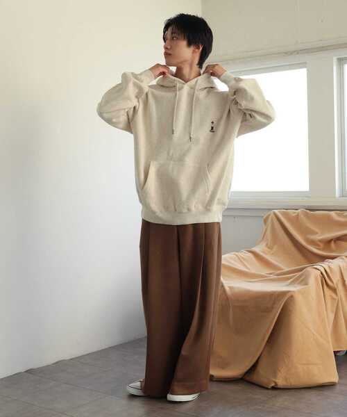 SENSE OF PLACE by URBAN RESEARCH（センスオブプレイスバイアーバンリサーチ）の「『別注』TeddyBear×SENSE OF PLACE　テディベアウラキモウパーカ（パーカー・メンズ・チャコールグレー/オートミール/ブルー/グリーン/レッド・LARGE/MEDIUM）」の17枚目の写真