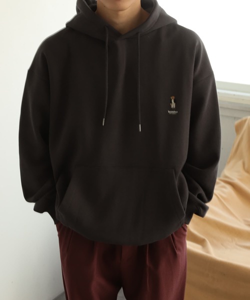 SENSE OF PLACE by URBAN RESEARCH（センスオブプレイスバイアーバンリサーチ）の「『別注』TeddyBear×SENSE OF PLACE　テディベアウラキモウパーカ（パーカー・メンズ・チャコールグレー/オートミール/ブルー/グリーン/レッド・LARGE/MEDIUM）」の20枚目の写真