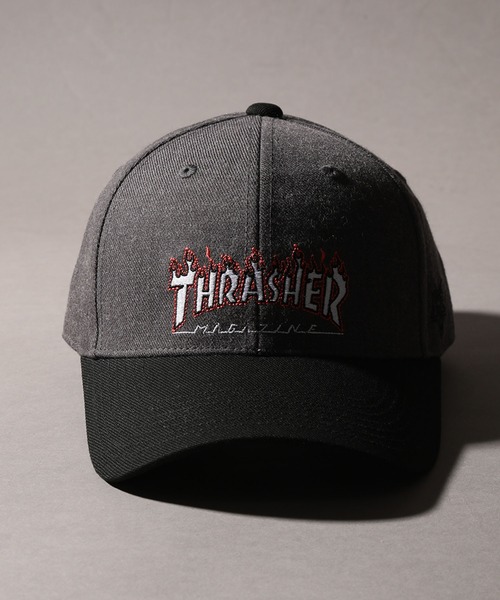 セール】【THRASHER/スラッシャー】 ファイヤーパターンロゴ刺繍 6
