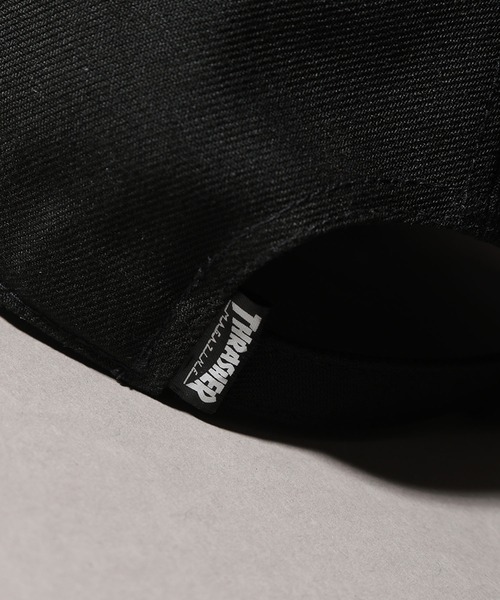 THRASHER(スラッシャー)の「【THRASHER/スラッシャー】 ファイヤーパターンロゴ刺繍 6パネル ベースボールキャップ(キャップ・メンズ・ホワイト/ブラック/グレー・FREE)」の12枚目の写真