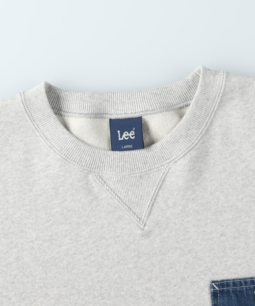 Lee(リー)の「【Lee別注】デニムポケットクルースウェット(スウェット・メンズ・ライトグレー・M/L/XL)」の6枚目の写真