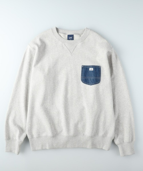 Lee(リー)の「【Lee別注】デニムポケットクルースウェット(スウェット・メンズ・ライトグレー・M/L/XL)」の15枚目の写真