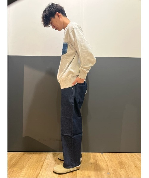 Lee(リー)の「【Lee別注】デニムポケットクルースウェット(スウェット・メンズ・ライトグレー・M/L/XL)」の18枚目の写真