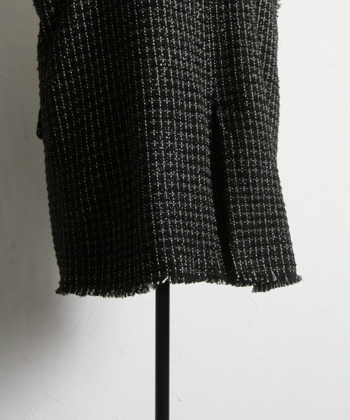 &. NOSTALGIA（アンドドットノスタルジア）の「【ZOZO限定】ラメツイードベスト（ベスト・レディース・ブラック・FREE）」の2枚目の写真