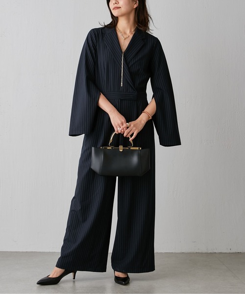 GALLARDAGALANTE（ガリャルダガランテ）の「オールインワンドレス【ZOZOTOWN限定商品】（つなぎ/オールインワン・レディース・ブラック×ホワイト/グレー×ホワイト・M/XS/S）」の3枚目の写真