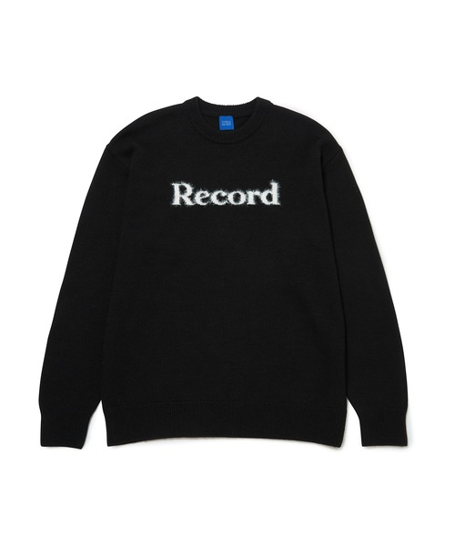 bonjour records（ボンジュールレコーズ）の「【Record Culture Magazine/レコードカルチャーマガジン】 Crewneck Knit Sweater クルーネックニットセーター（ニット/セーター・メンズ・ブラック・M/L/XL/S）」の11枚目の写真
