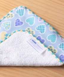 COCO WALK（ココウォーク）の「COCOWALK:ミニハンカチ(フリルハート)（ハンカチ/ハンドタオル・キッズ）」