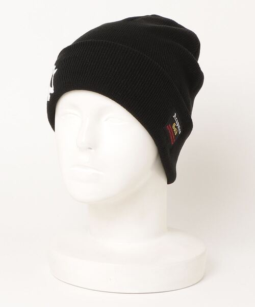 ACAPULCO GOLD(アカプルコゴールド)の「ACAPULCO GOLD / NY LOGO BEANIE(ニットキャップ/ビーニー・メンズ・ブラック/ヘザーグレー/ネイビー・ONE SIZE)」の1枚目の写真