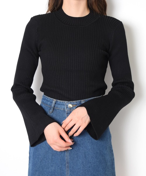 値下げ新品！カルバンクライン♪グレー、ベルスリーブニットワンピース、USサイズM Calvin Klein - Calvin kleinカルバンクライン黒ブラックワンピース