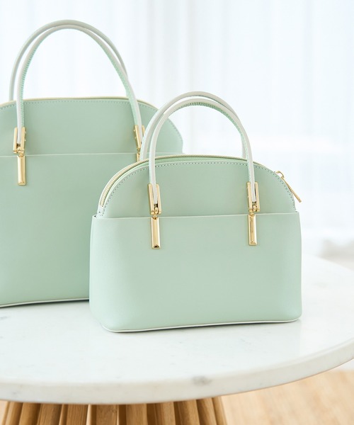 ROPE' PICNIC（ロペピクニック）の「軽量レクタンメタルミニボストン＆ショルダーバッグ（ショルダーバッグ・レディース・ブラック/キナリ/ライトグリーン/ピンク系その他2・FREE）」の4枚目の写真