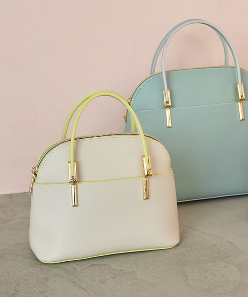 ROPE' PICNIC（ロペピクニック）の「軽量レクタンメタルミニボストン＆ショルダーバッグ（ショルダーバッグ・レディース・ブラック/キナリ/ライトグリーン/ピンク系その他2・FREE）」の2枚目の写真