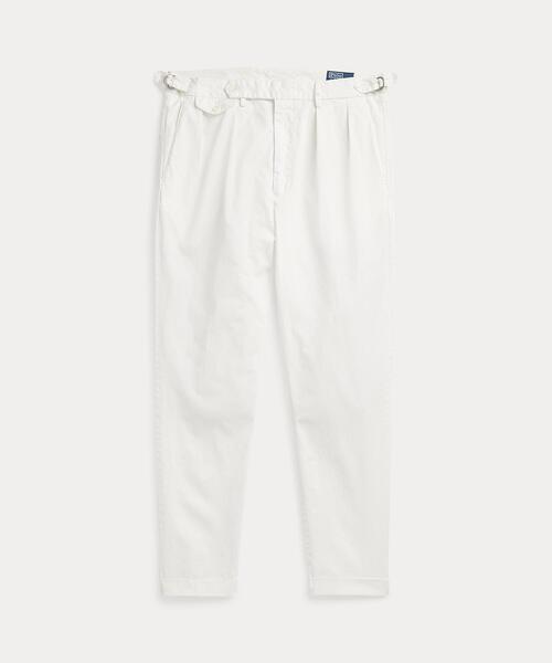 POLO RALPH LAUREN（ポロ ラルフ ローレン）の「スリム テーパード フィット プリーテッド ツイル パンツ（その他パンツ・メンズ・ホワイト・28/30/30/30/32/32/34/32/36/32）」の2枚目の写真