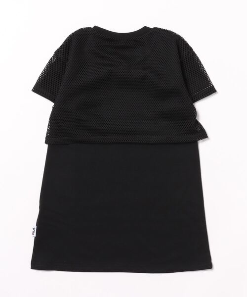 FILA（フィラ）の「【FILA】メッシュ重ねワンピース/キッズ/ガールズ（ワンピース・キッズ・ブラック/ピンク・110cm/120cm/130cm）」の3枚目の写真