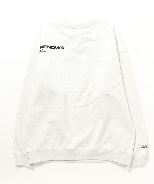 AAPE BY A BATHING APE(エーエイプバイアベイシングエイプ)の「AAPE NOW HEART CREW NECK SWEAT(スウェット・メンズ・オフホワイト・SMALL/MEDIUM/LARGE/X-LARGE/XX-LARGE/X-SMALL)」の5枚目の写真