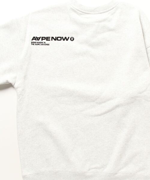 AAPE BY A BATHING APE(エーエイプバイアベイシングエイプ)の「AAPE NOW HEART CREW NECK SWEAT(スウェット・メンズ・オフホワイト・SMALL/MEDIUM/LARGE/X-LARGE/XX-LARGE/X-SMALL)」の6枚目の写真