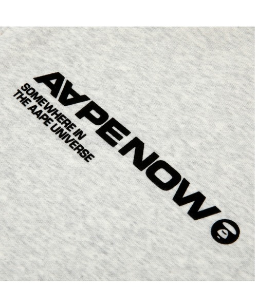 AAPE BY A BATHING APE(エーエイプバイアベイシングエイプ)の「AAPE NOW HEART CREW NECK SWEAT(スウェット・メンズ・オフホワイト・SMALL/MEDIUM/LARGE/X-LARGE/XX-LARGE/X-SMALL)」の3枚目の写真