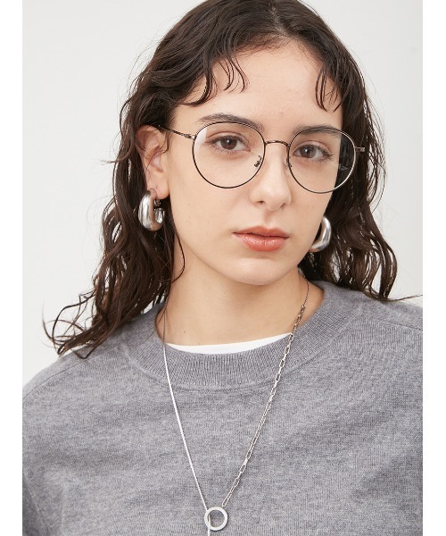 Mila Owen(ミラオーウェン)の「スリムフレームダテメガネ(メガネ・レディース・ブラウン・FREE)」の1枚目の写真