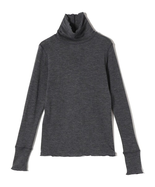 シップス シルク カシミヤ タートルネック ニット 黒 ブラック シルク