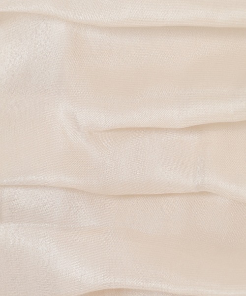 notch.（ノッチ）の「オーガンジーギャザーキャミ（キャミソール・レディース・オフホワイト/ダークグレー/ベージュ・M）」の10枚目の写真