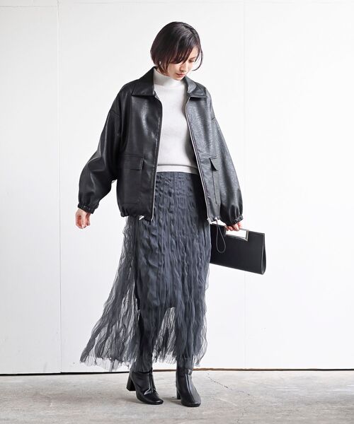 upper heights フェイクレザーブルゾン B:MING by BEAMS（ビーミング by ビームス）フェイクレザー
