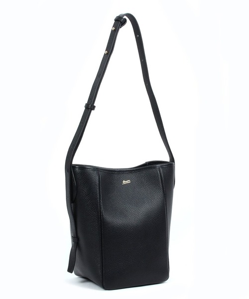 Beau're（ヴュレ）の「【BEAURE】牛革 カウレザー バケツ型 ワンショルダー バッグ B-24023（ショルダーバッグ・レディース・イエロー/アイボリー/ダークグレー/ブラック/ブラウン/シルバー・FREE）」の13枚目の写真